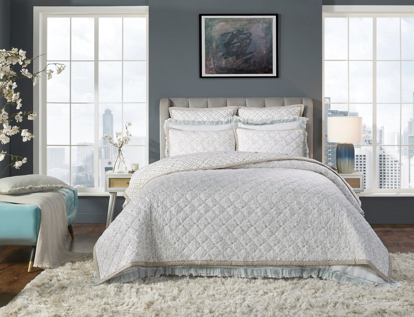 Bliss Printed Cotton Quilted Quilt