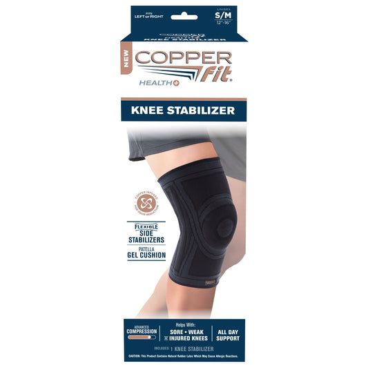 Copper Fit Health Knee Stabilizer Sleeve, Small/Medium
