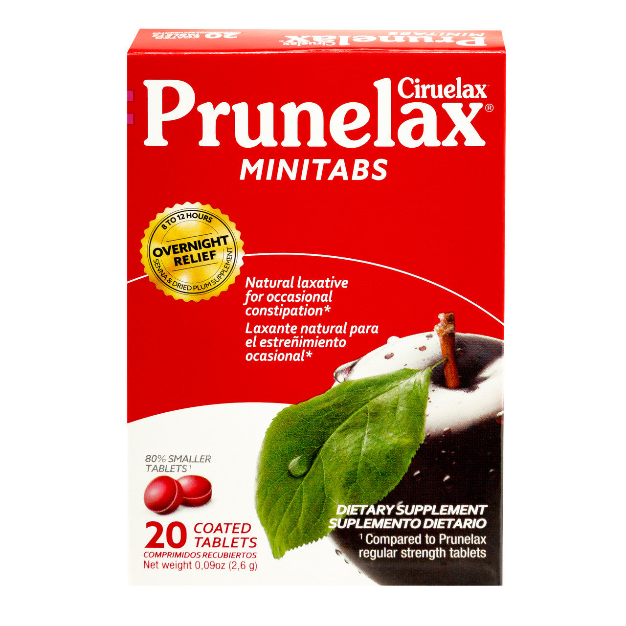 Prunelax Ciruelax Minitabs Natural Laxative, Coated Tablets