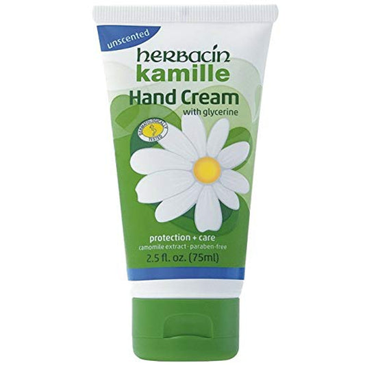 Herbacin Kamille Unscented Hand Cream Green - 2.5 Oz