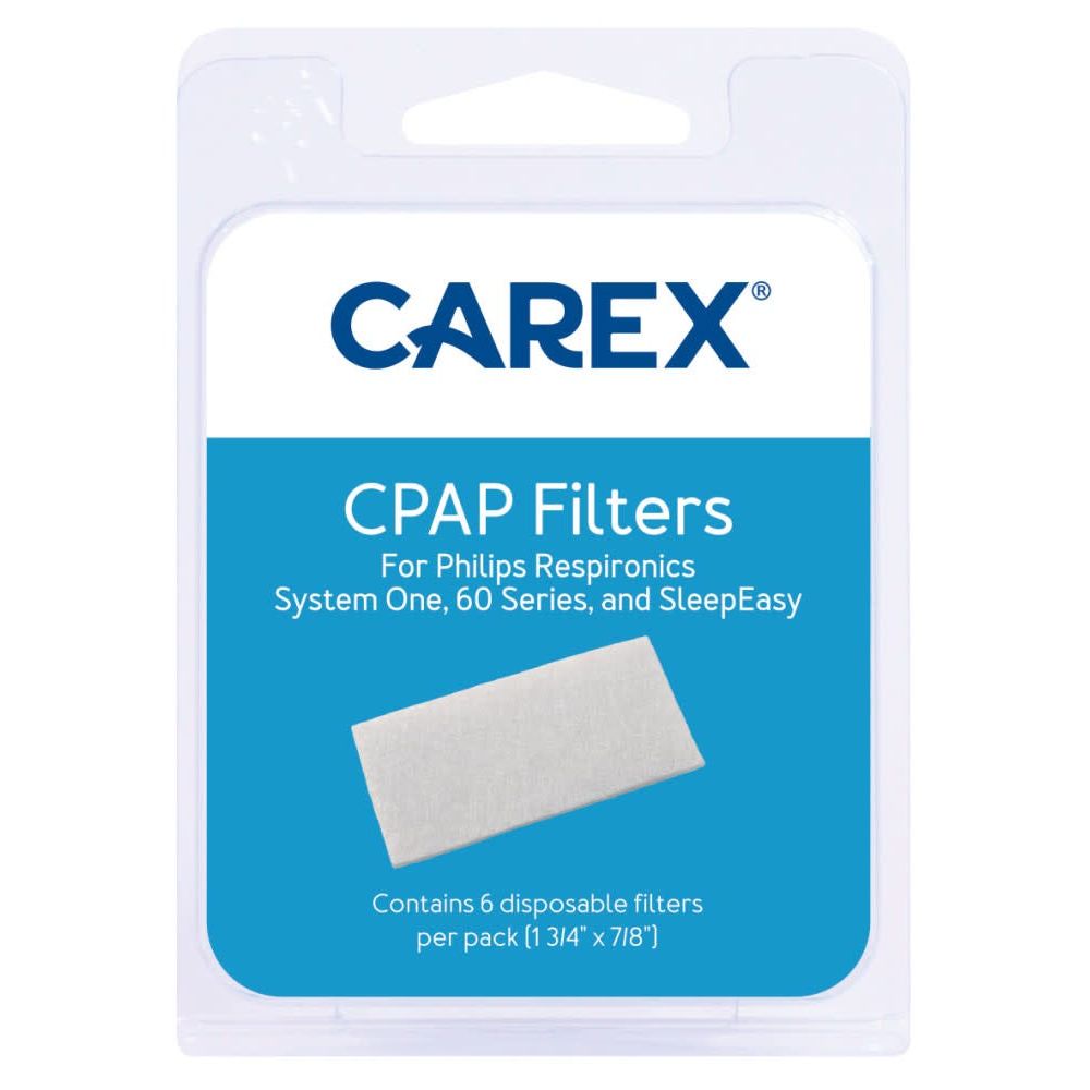 Carex CPAP Filters For Philips Respironics System One, 60 Series & SleepEasy, Disposable