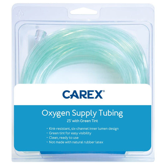 Carex Oxygen Supply Tubing With Green Tint, 25 FT