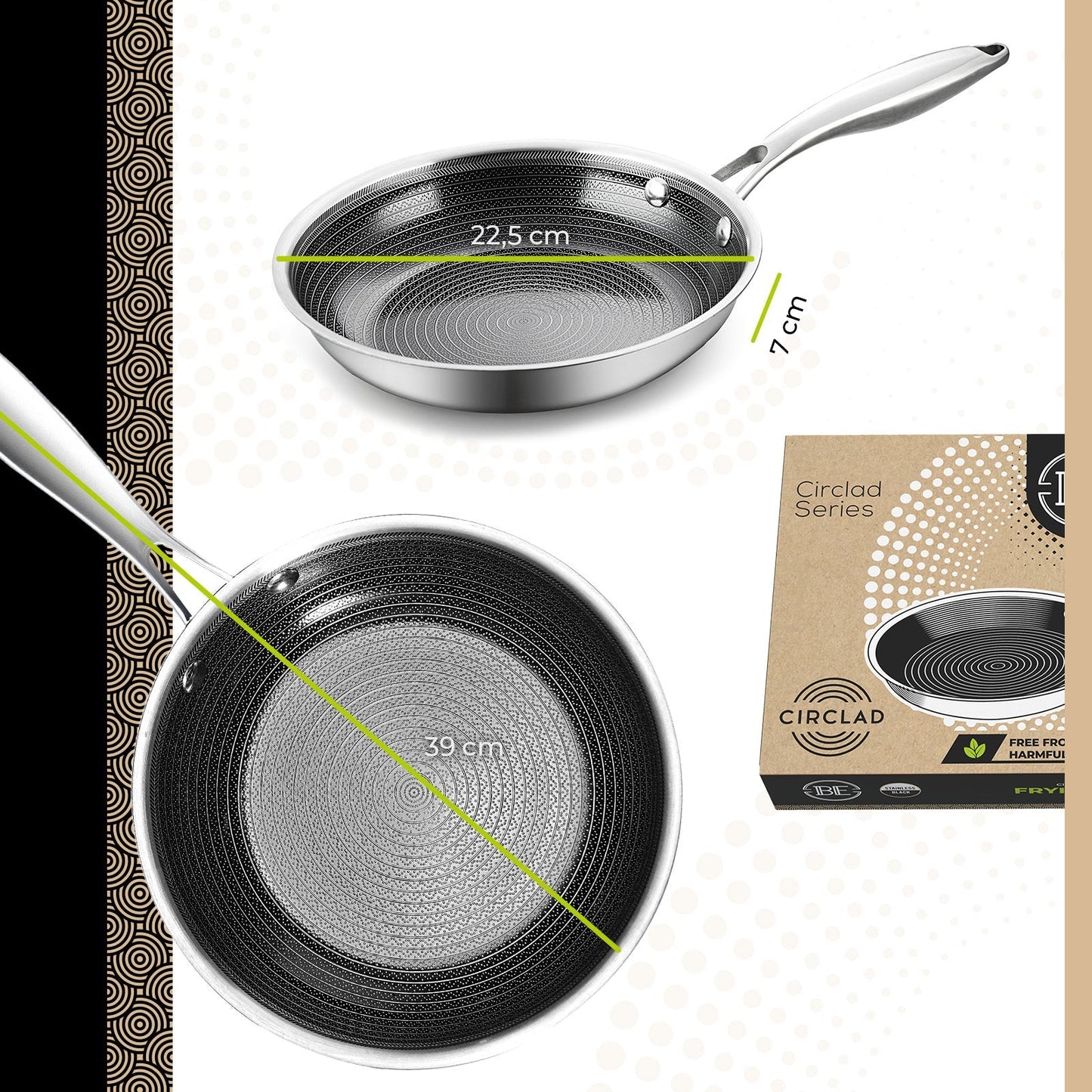 BE | LIVING CIRCLAD Series  Frying Pans