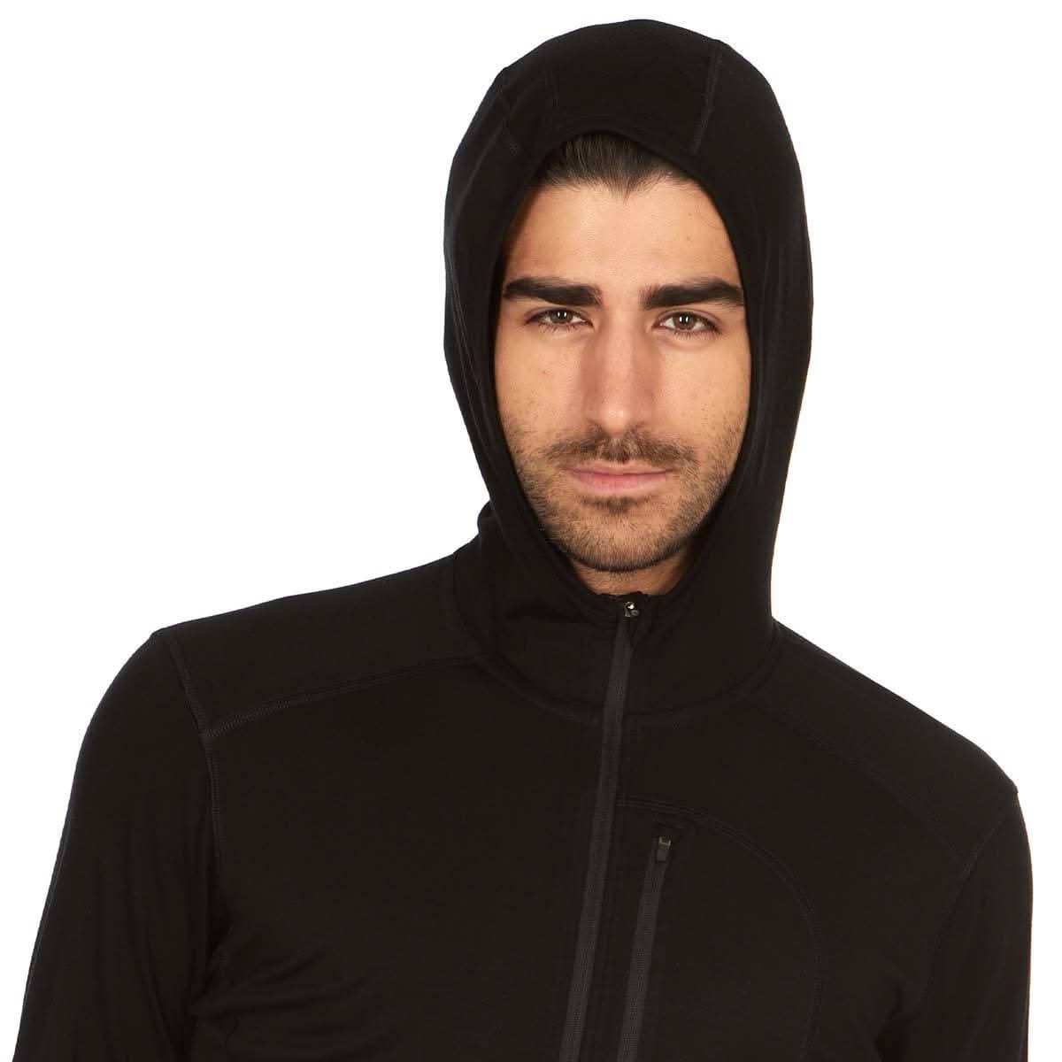 Men's Wool 1/4 Zip Merino Sun Hoodie - Microweight - Osadia Concept Store