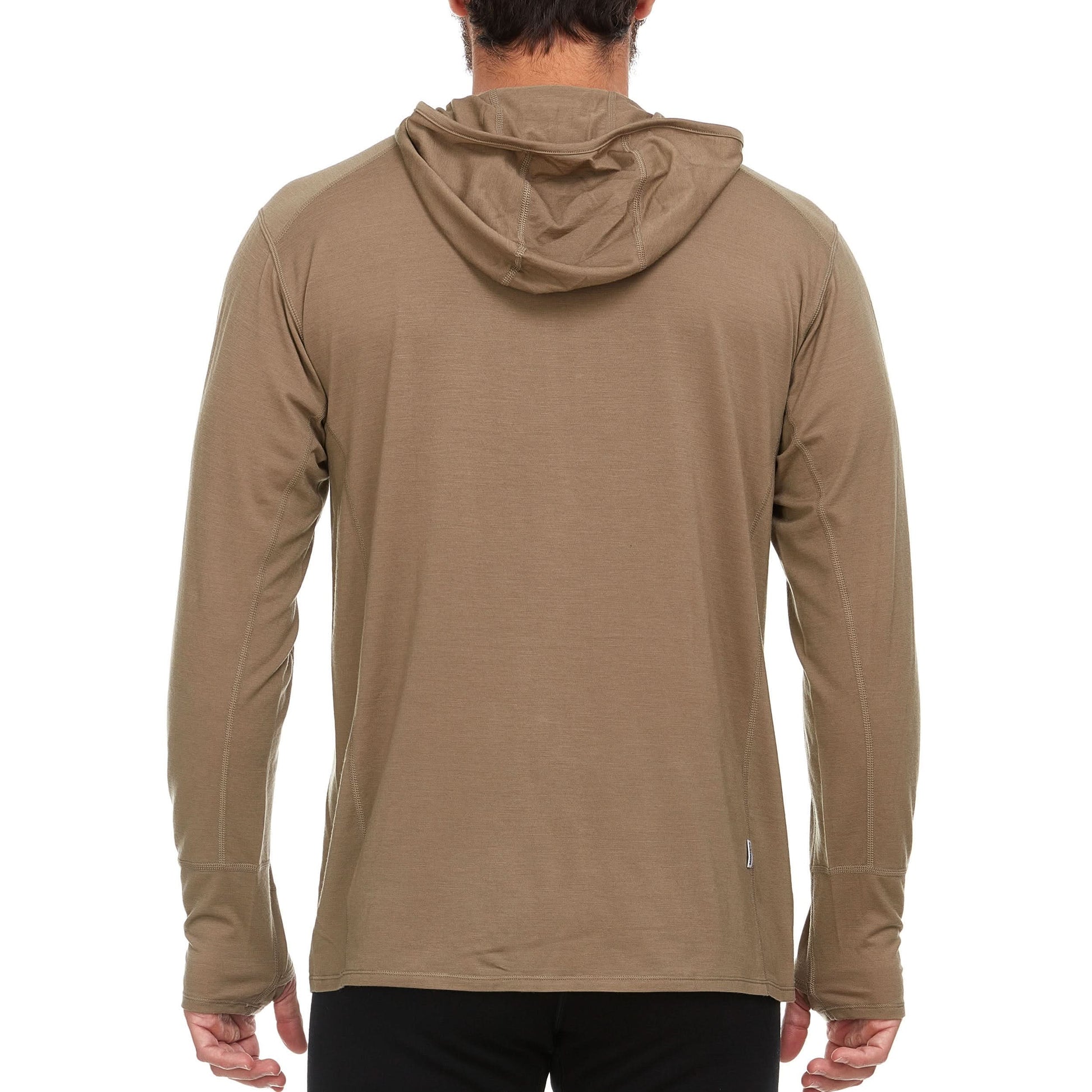 Men's Wool 1/4 Zip Merino Sun Hoodie - Microweight - Osadia Concept Store