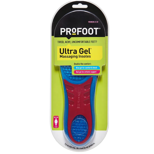 Profoot Ultra Gel Insoles Women's 6-10 1 Pair