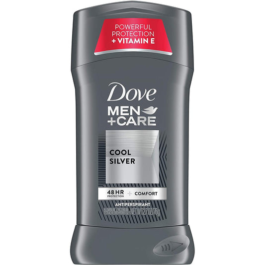 Dove Men+Care Cool Silver Antiperspirant Deodorant Stick, 2.7 Oz