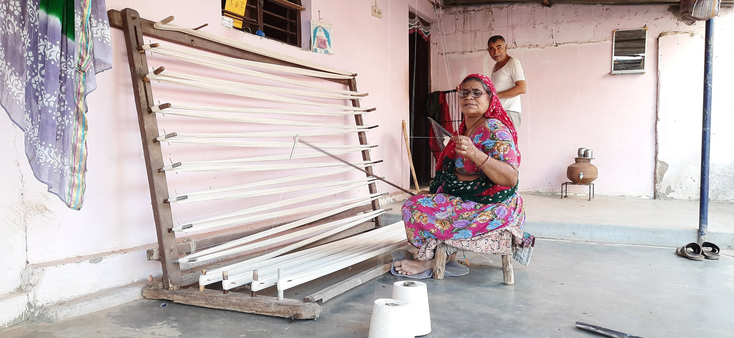 JOURNEY Handwoven Organic Cotton Napkins – Set of 4. Cotton – Fair Trade – Artisan Made