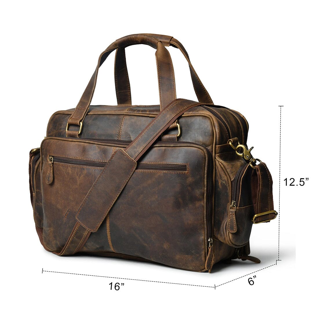 Floyd Handmade Buffalo Leather Office Briefcase - Osadia Concept Store