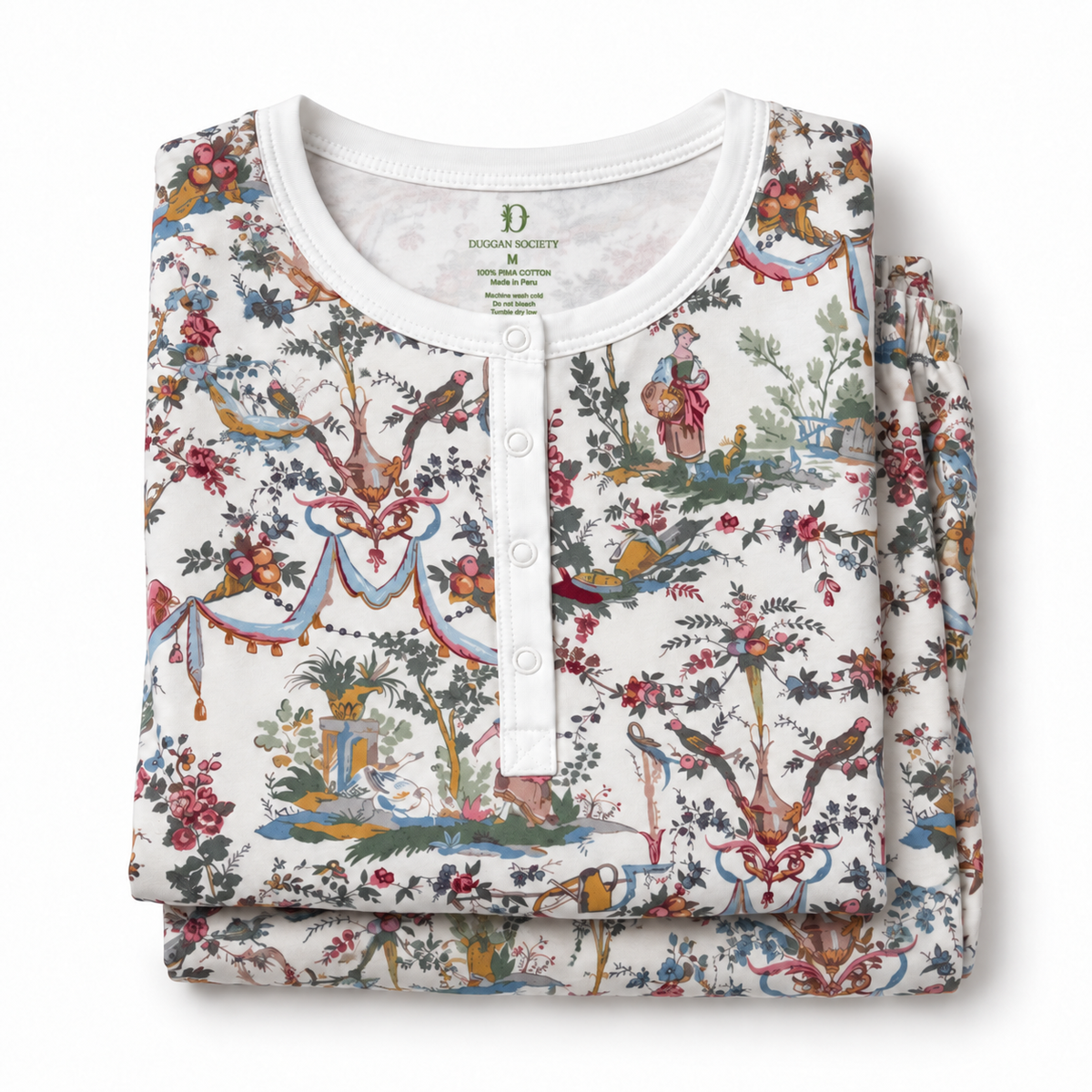 Toile Pima cotton pajamas