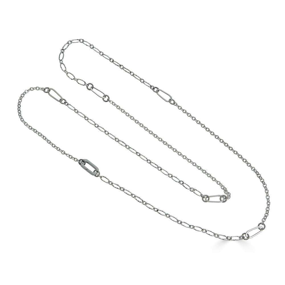 Silver Delicate Long Layering Necklace