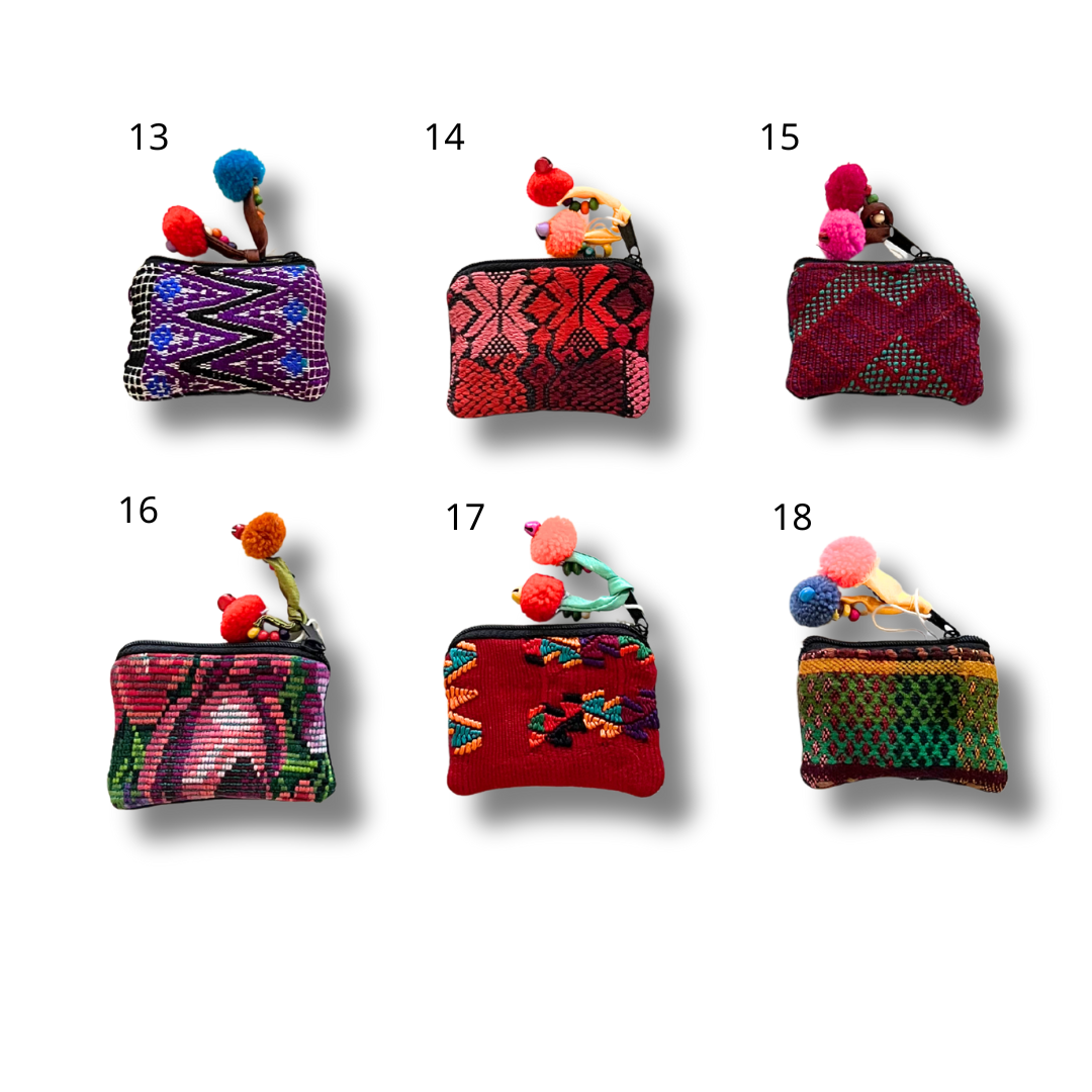 Maya Up-cycled Huipil Cosmetic One-of-a-Kind Bag (Tiny) - Guatemala - Osadia Concept Store