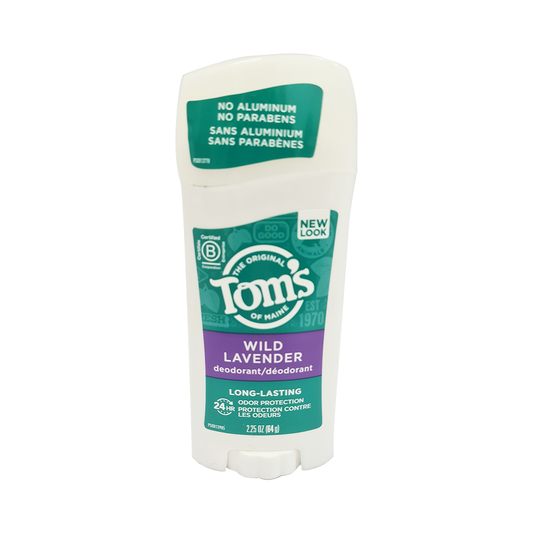 Tom's of Maine Deodorant Stick Long Lasting Wild Lavender