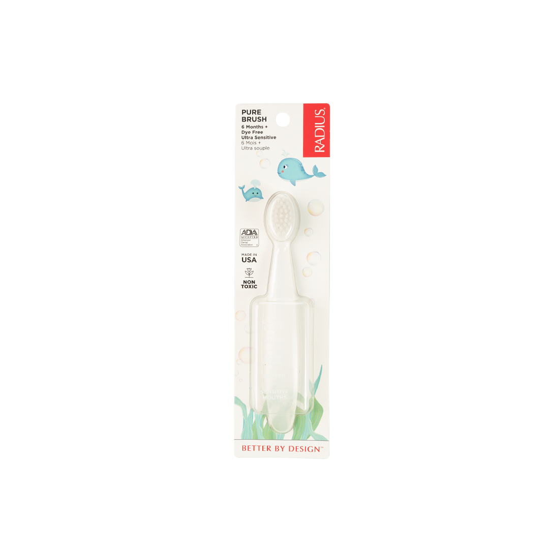 Radius Pure Baby Toothbrush 6by – 18 Months Ultra Soft, Case Of 6