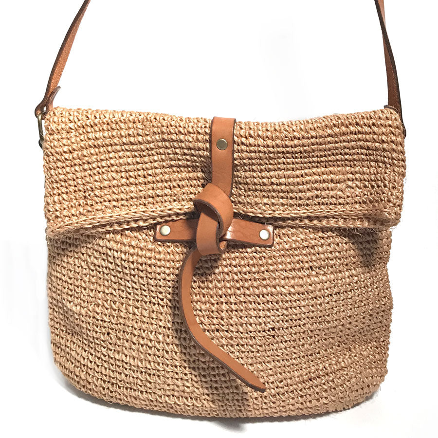 Carmen Woven Crossbody Bag | Natural