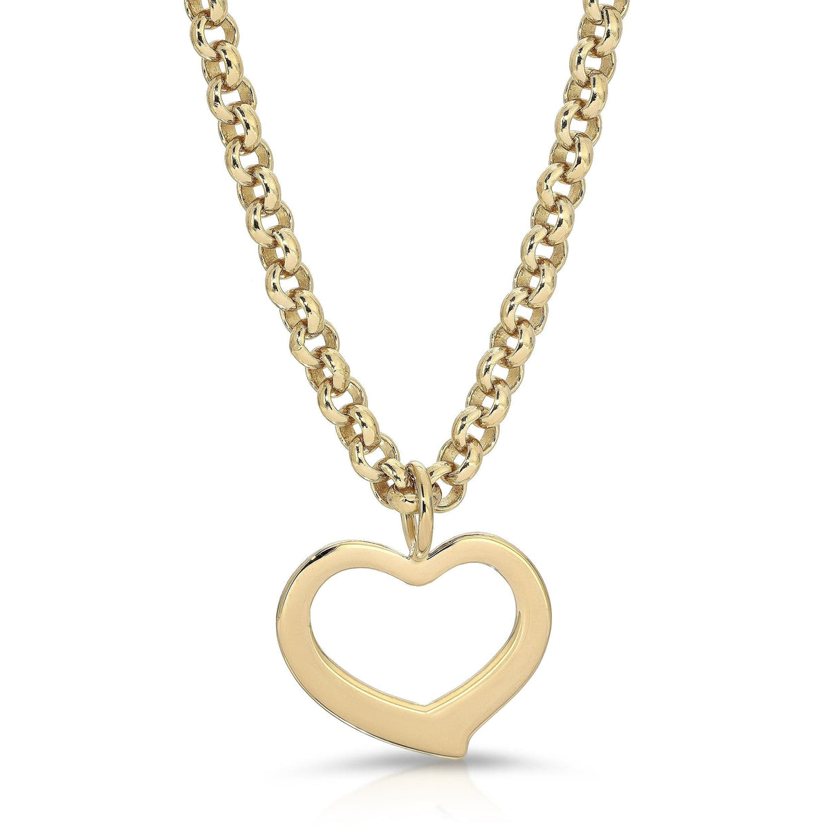 Haley Open Heart Pendant Necklace