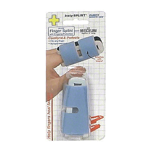 Family Flents Insty Splint, Support & Protect Finger, Deluxe, Medium