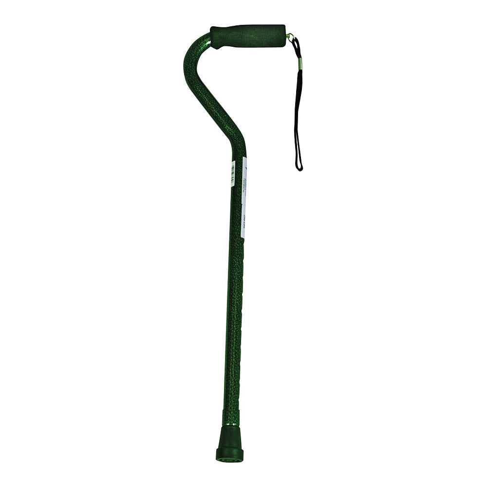 Medline Black Aluminum Offset Handle Cane
