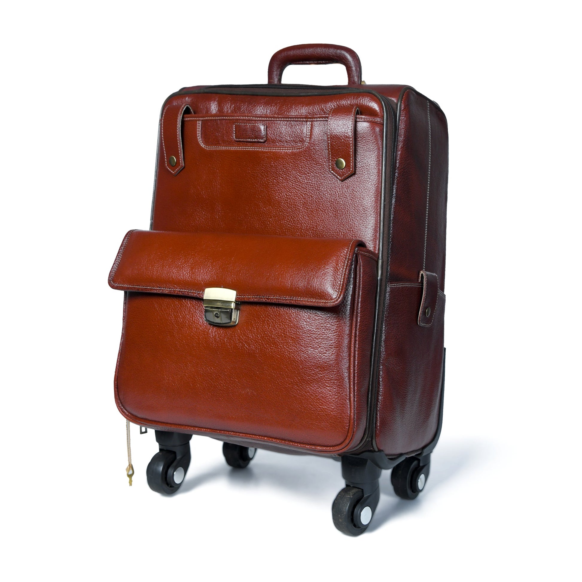 Leather Carry-On Trolly Bag - Osadia Concept Store