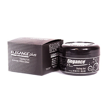 Elegance Plus Black Gel Covers White Hair 100ml