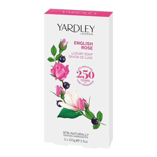 Yardley English Rose Luxury Soap 3x100g