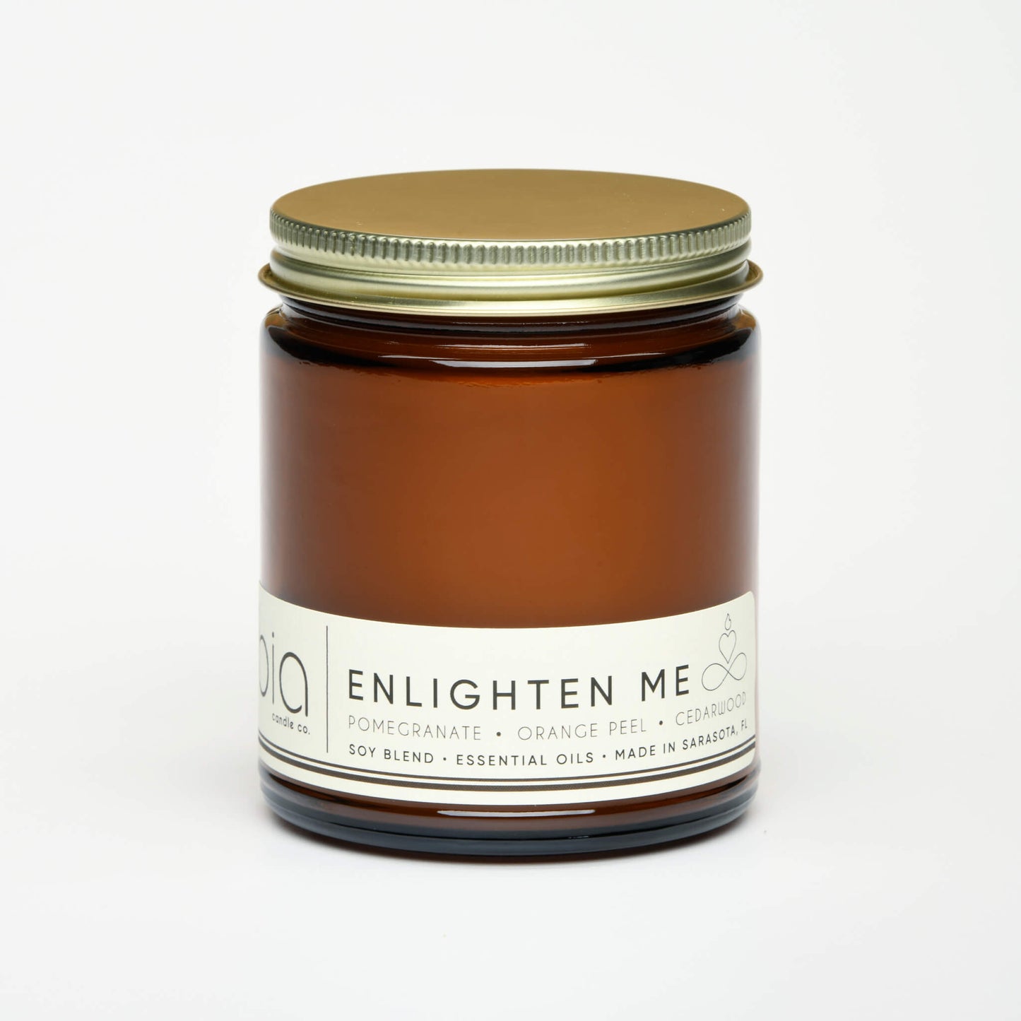 Enlighten Me Soy Blend Candle — Orange Peel, Pomegranate & Vanilla