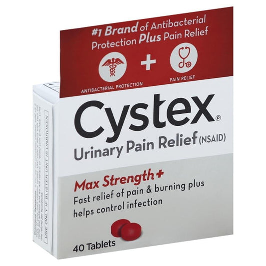 Cystex Urinary Pain Relief, Max Strength+, Tablets