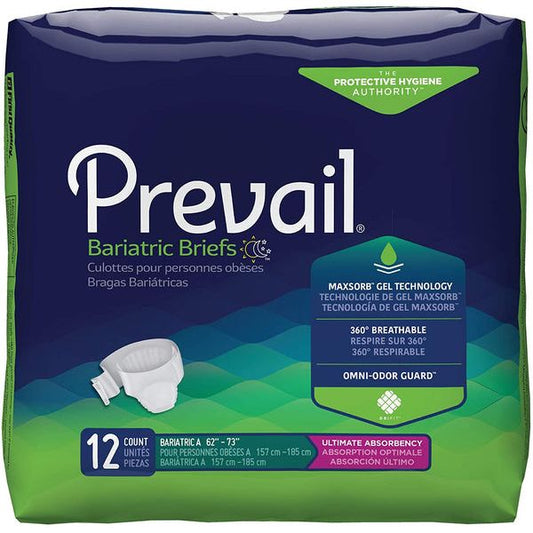 Prevail First Quality, Unisex Adult Incontinence Brief, Count Of 12