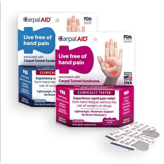 ब्रांड CarpalAid Pain Relief Hand Patch - 6 Patches For Larger Hands
