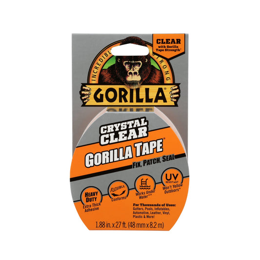 Gorilla Glue 6027002 Tape Repair Crystal Clear 9Yd
