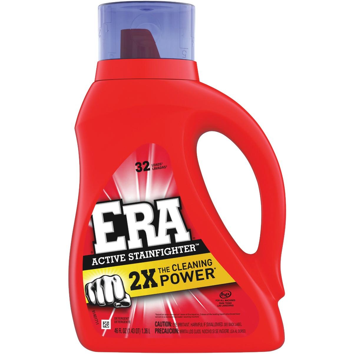 Era 2 X Ultra Active Stainfighter Formula Regular Liquid Detergent, 50 Fl Oz