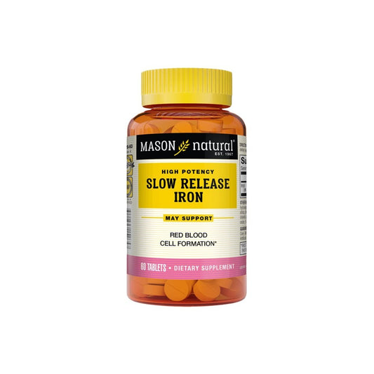 Mason Natural High Potency Slow Release Iron 50 Mg 60 Tablets