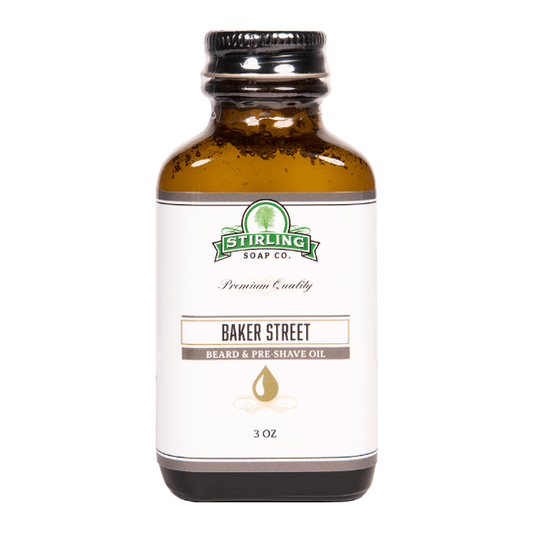 Stirling Soap Co. Baker Street Beard & Preshave Oil 3 Oz