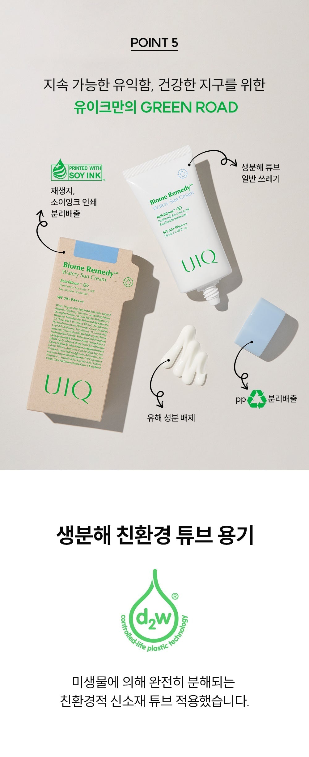 Riize x Uiq Biome Remedy Watery Sun Cream 1+1