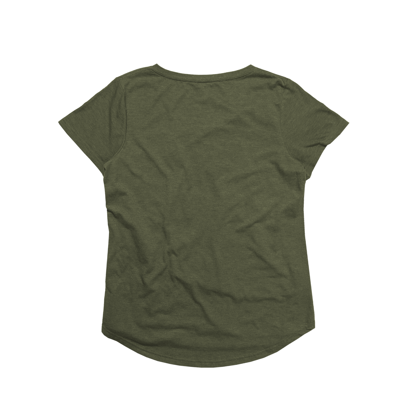 Ladies Eco-Triblend Drop Hem V-Neck Pocket Tee