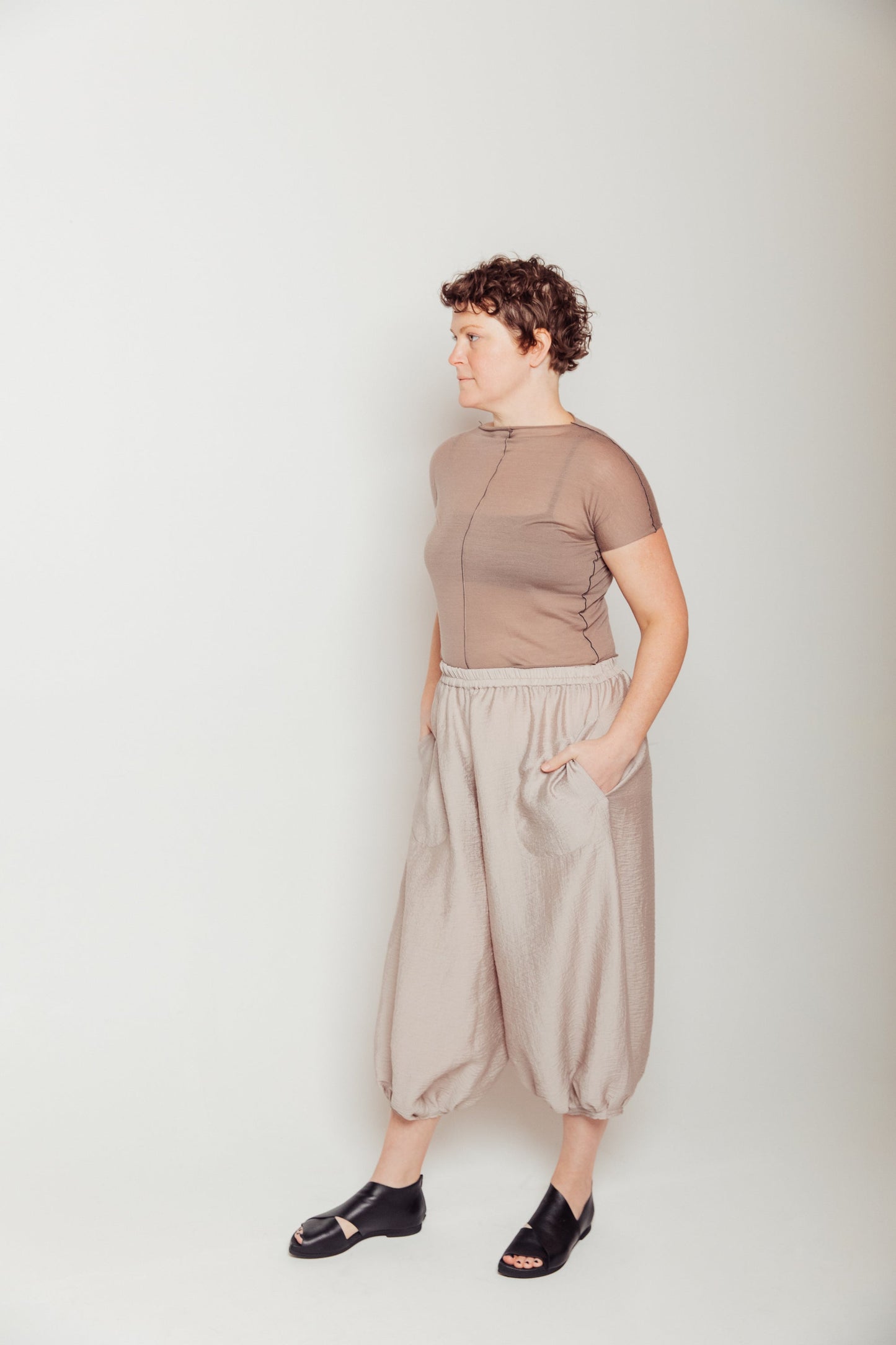 Modal & Silk Shrunken Shirt