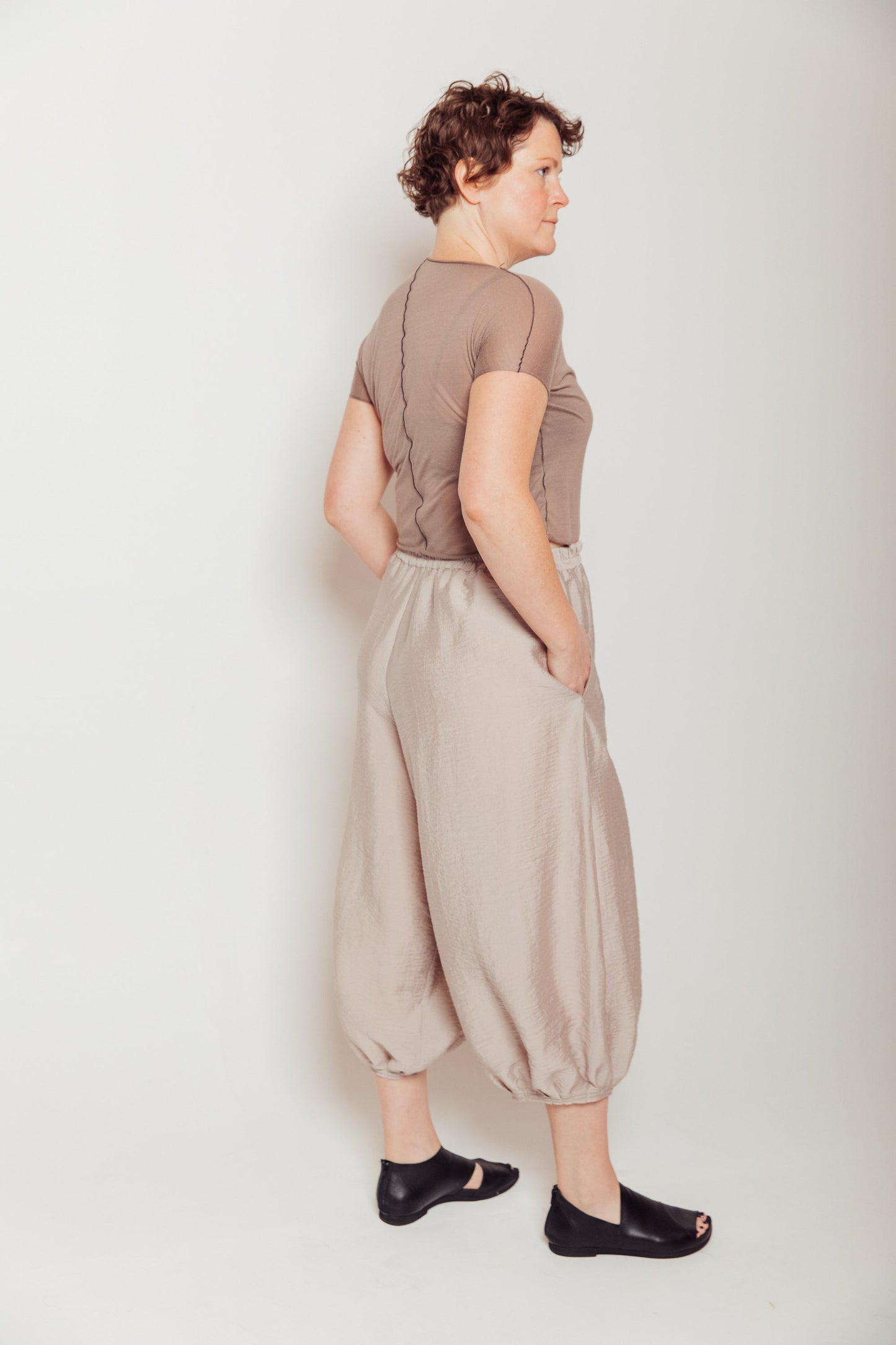 Modal & Silk Shrunken Shirt