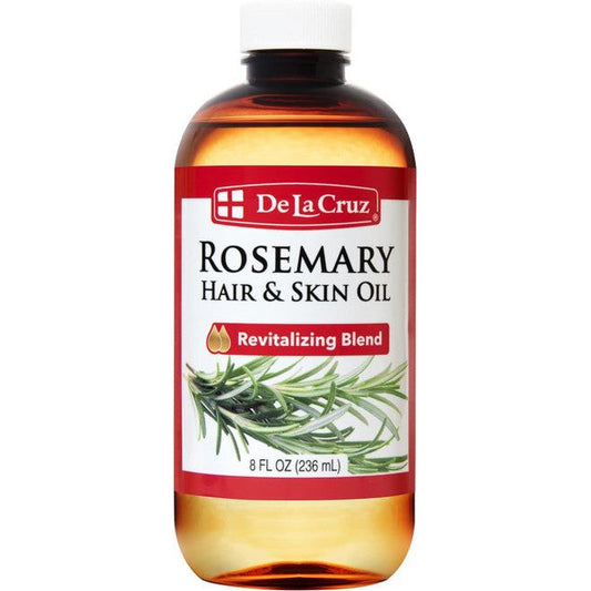 De La Cruz Rosemary Hair & Skin Oil, 8 Fl Oz (236 Ml)
