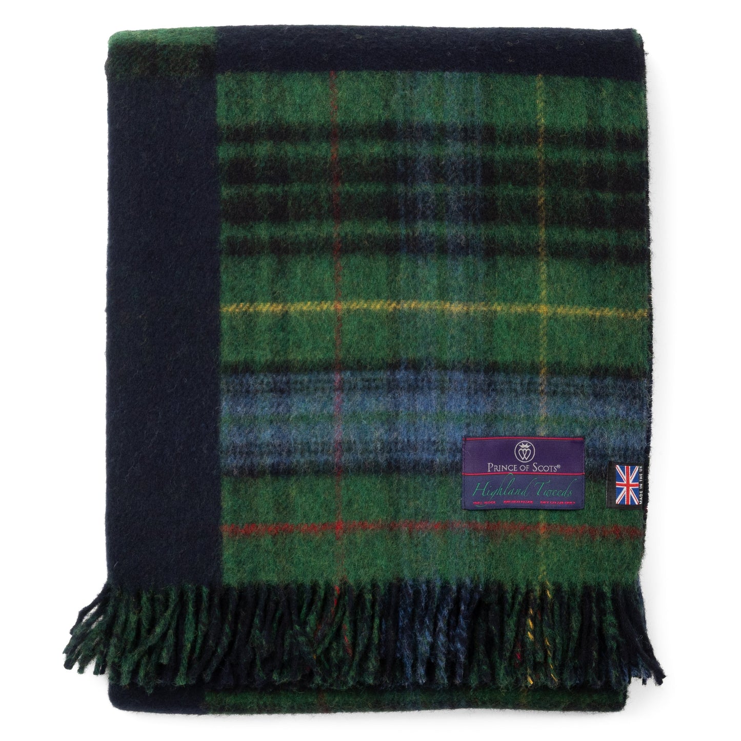 Highland Tweeds Double Cloth Reversible Throw (Classic Patchwork)