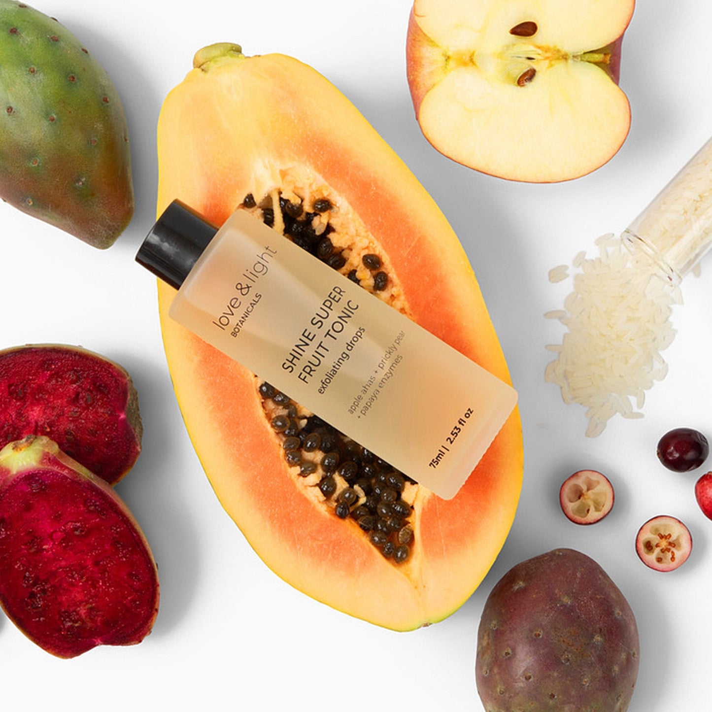 Shine superfruit exfoliating tonic