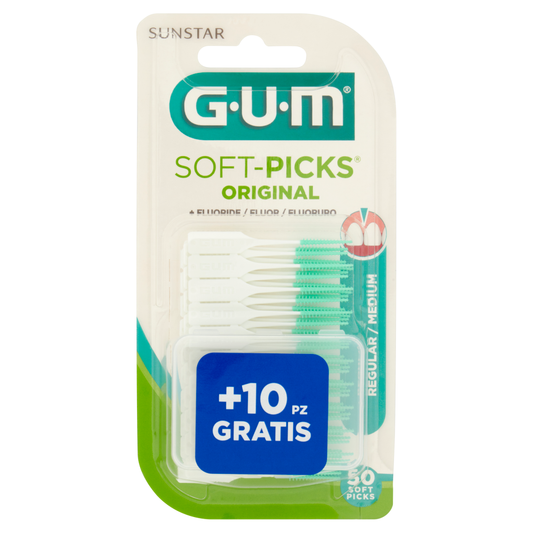 GUM Soft Picks Original Brushes Regular 50 Pieces