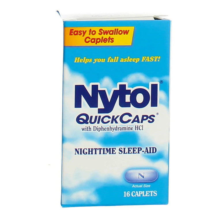 Nytol Nighttime Sleep Aid Quick Caps With Diphenhydramine HCl 25 Mg