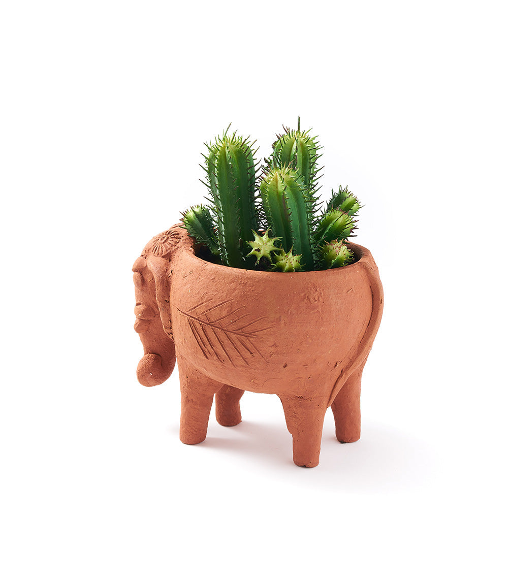 Rakshana Elephant Plant Pot - Terracotta - Osadia Concept Store