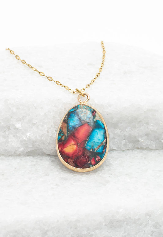 Mosaic Jasper Necklace
