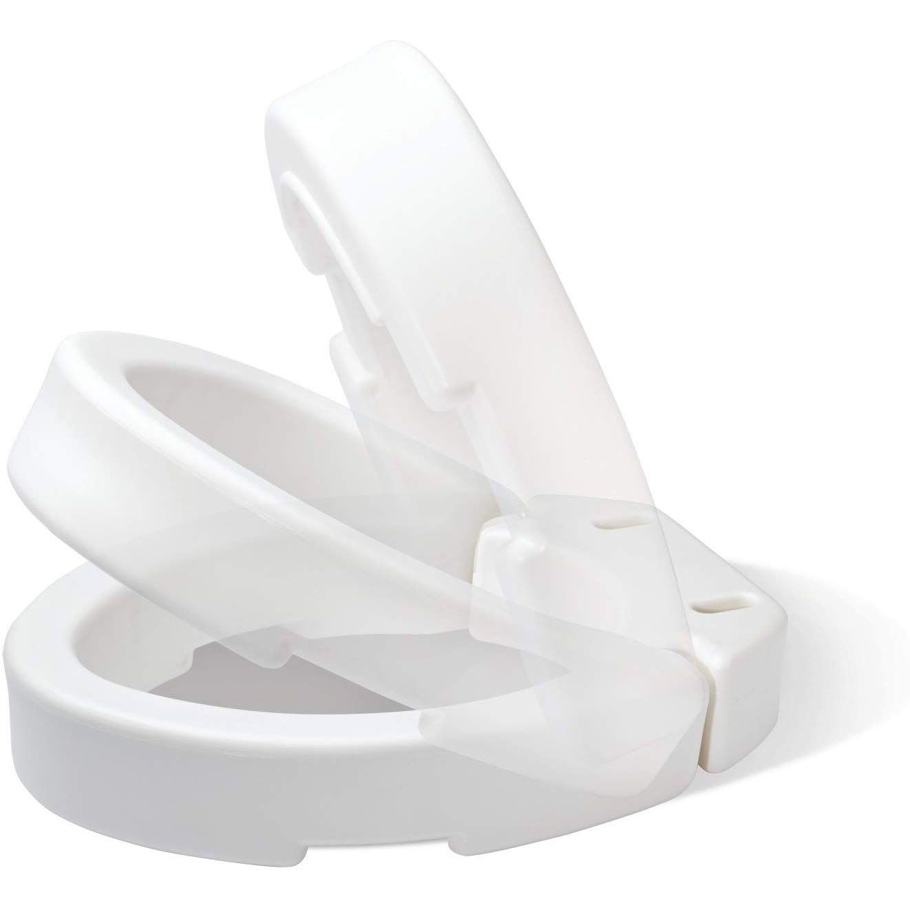 Carex Hinged Toilet Seat Riser - Elongated