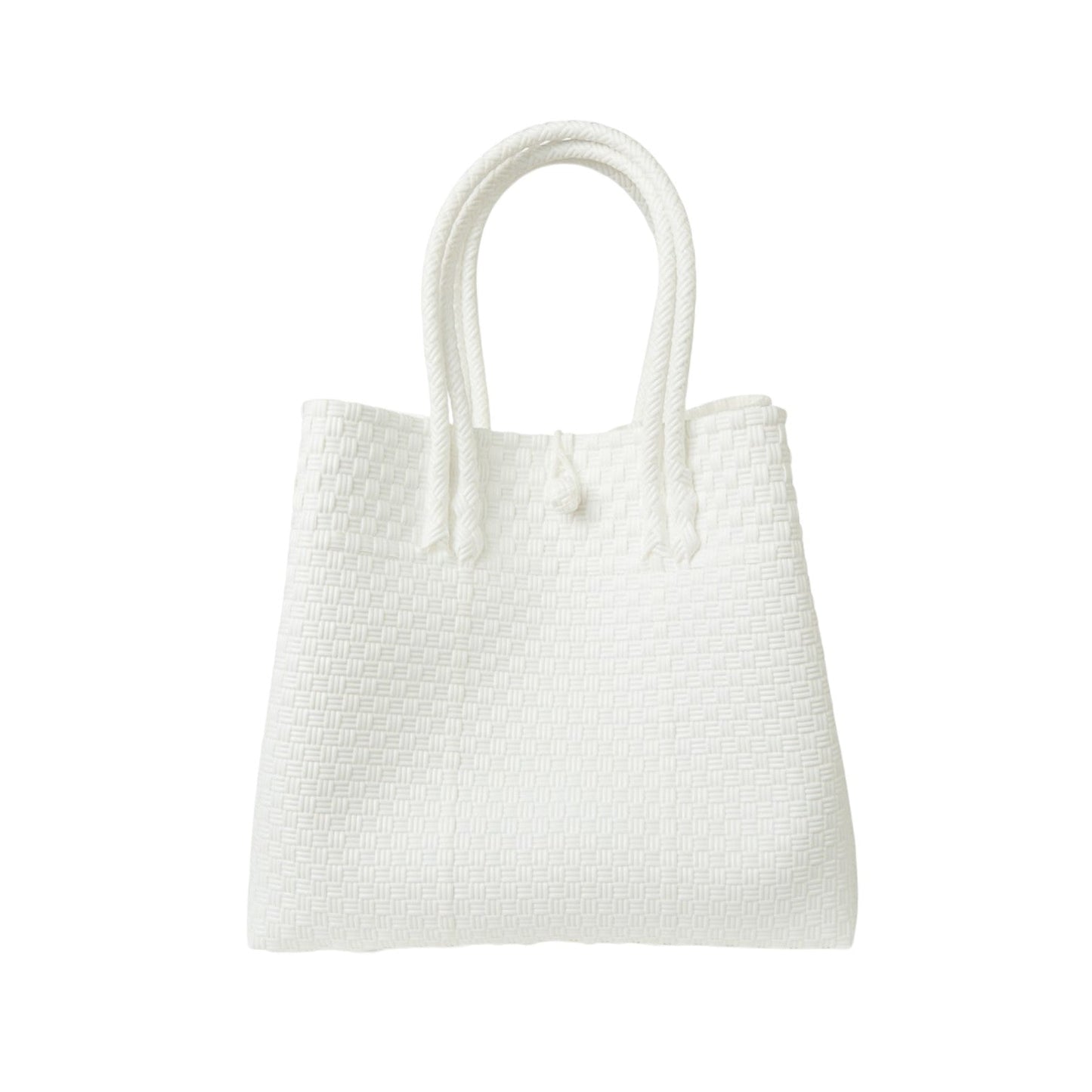 The Maxi Piper Handwoven Tote •Recycled Plastic