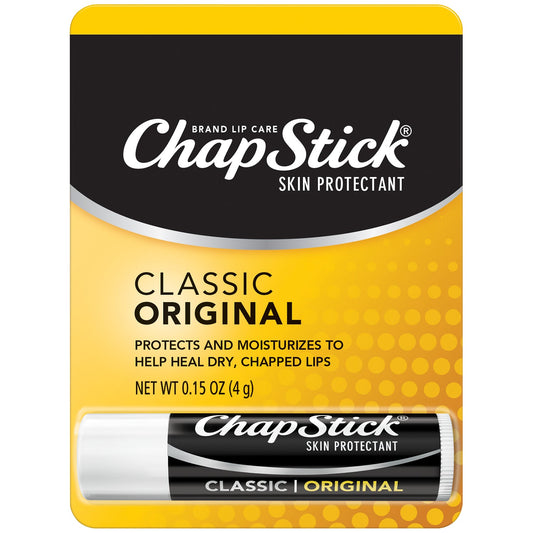 ChapStick Classic Skin Protectant Lip Balm Tube, 0.15 Ounce