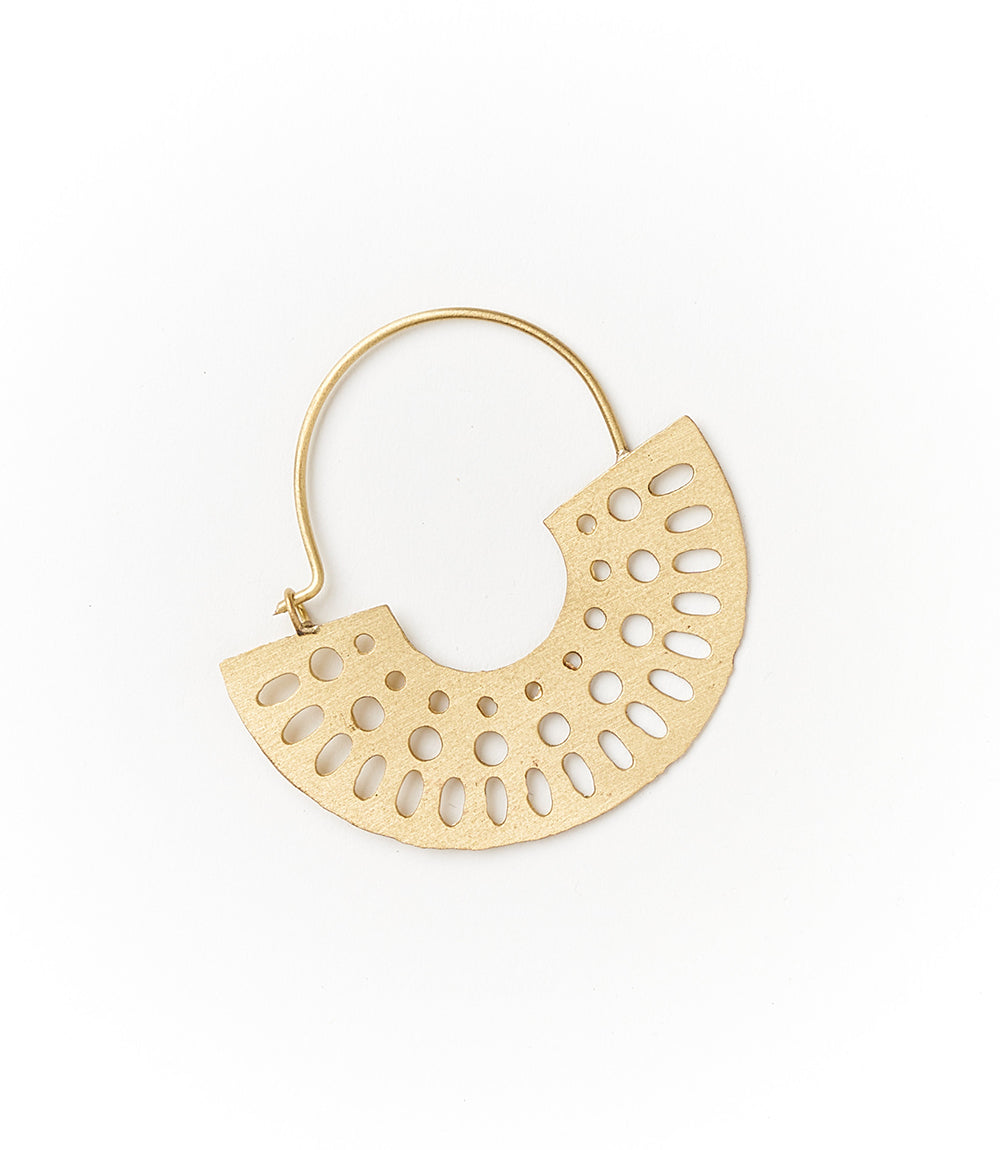 Abhaya Cutout Hoop Earrings - Osadia Concept Store