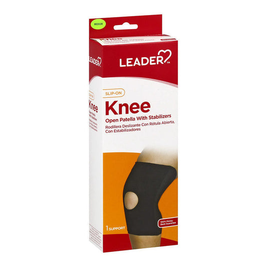Leader Health Care Knee Support, Slip-On, Medium