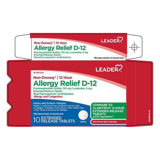 Leader Allergy Relief D12 Ext Rls Tab